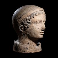 An Etruscan Terracotta Head of a Youth