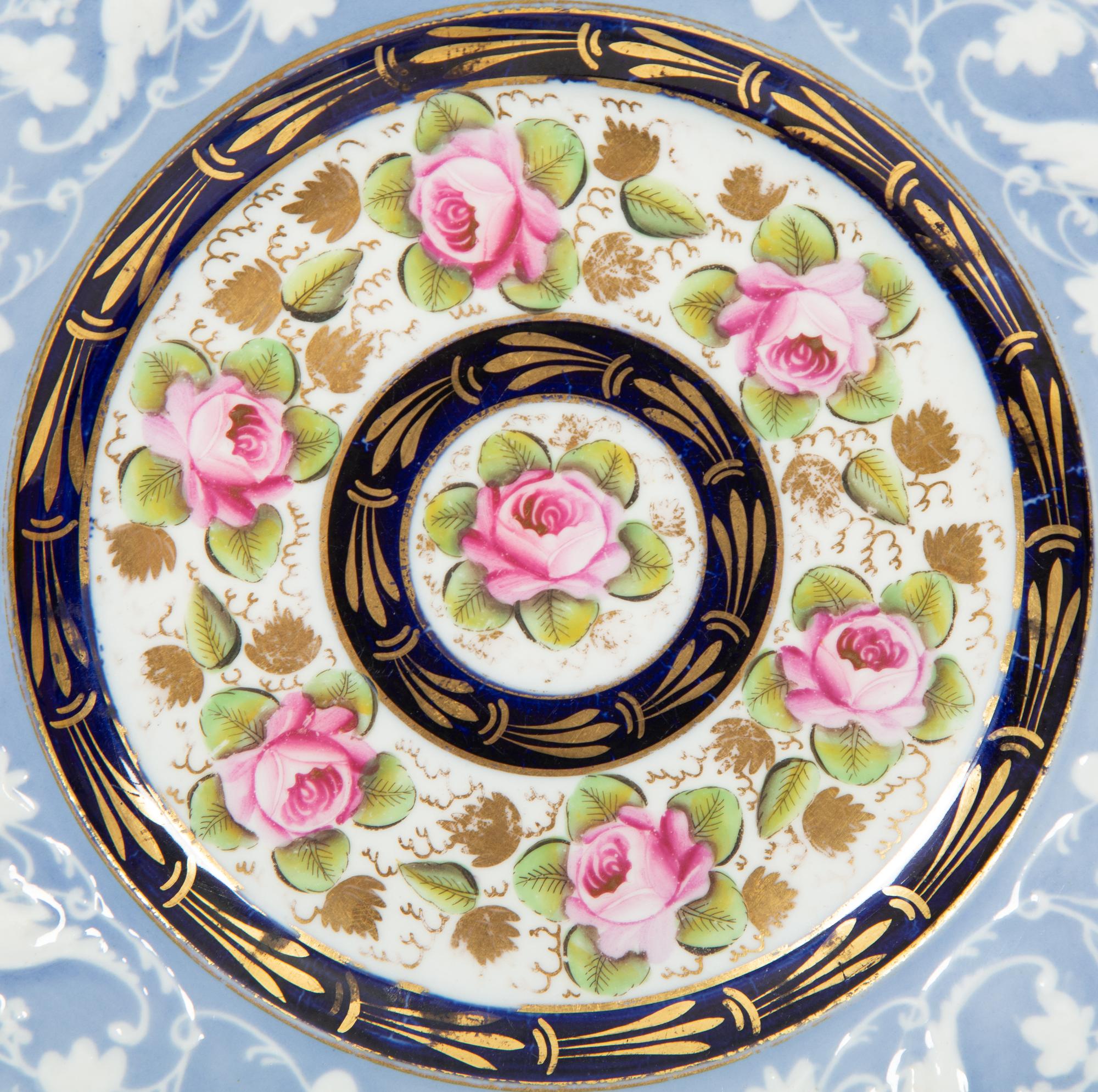 Two Pairs of English Porcelain Plates