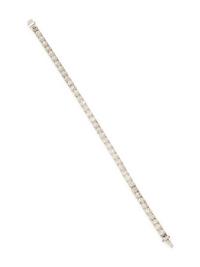 DIAMOND AND PLATINUM LINE BRACELET