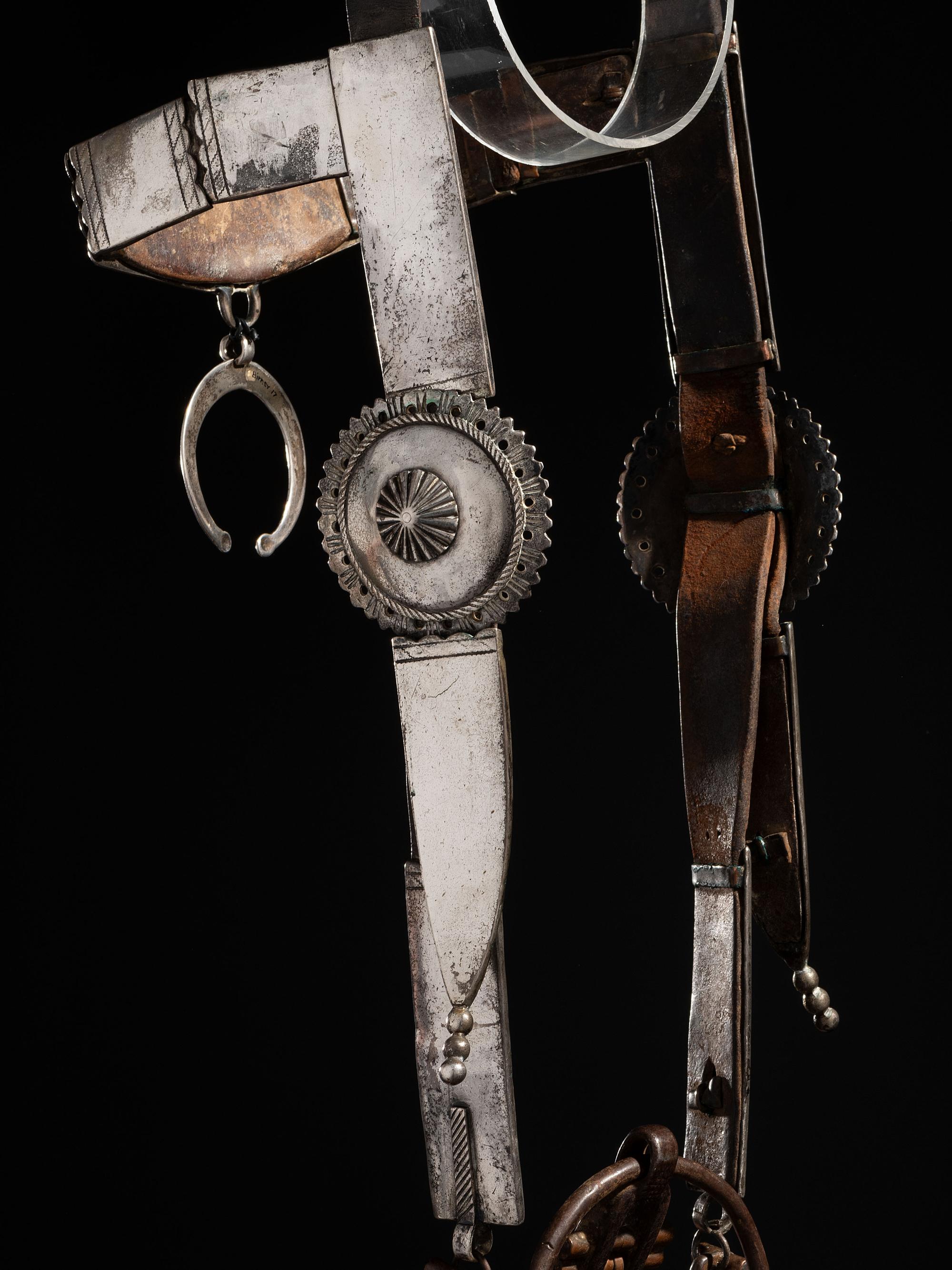 Early Navajo Bridle, with Navajo Ring Bit, Collected by Hoffman Birney (1891-1958)