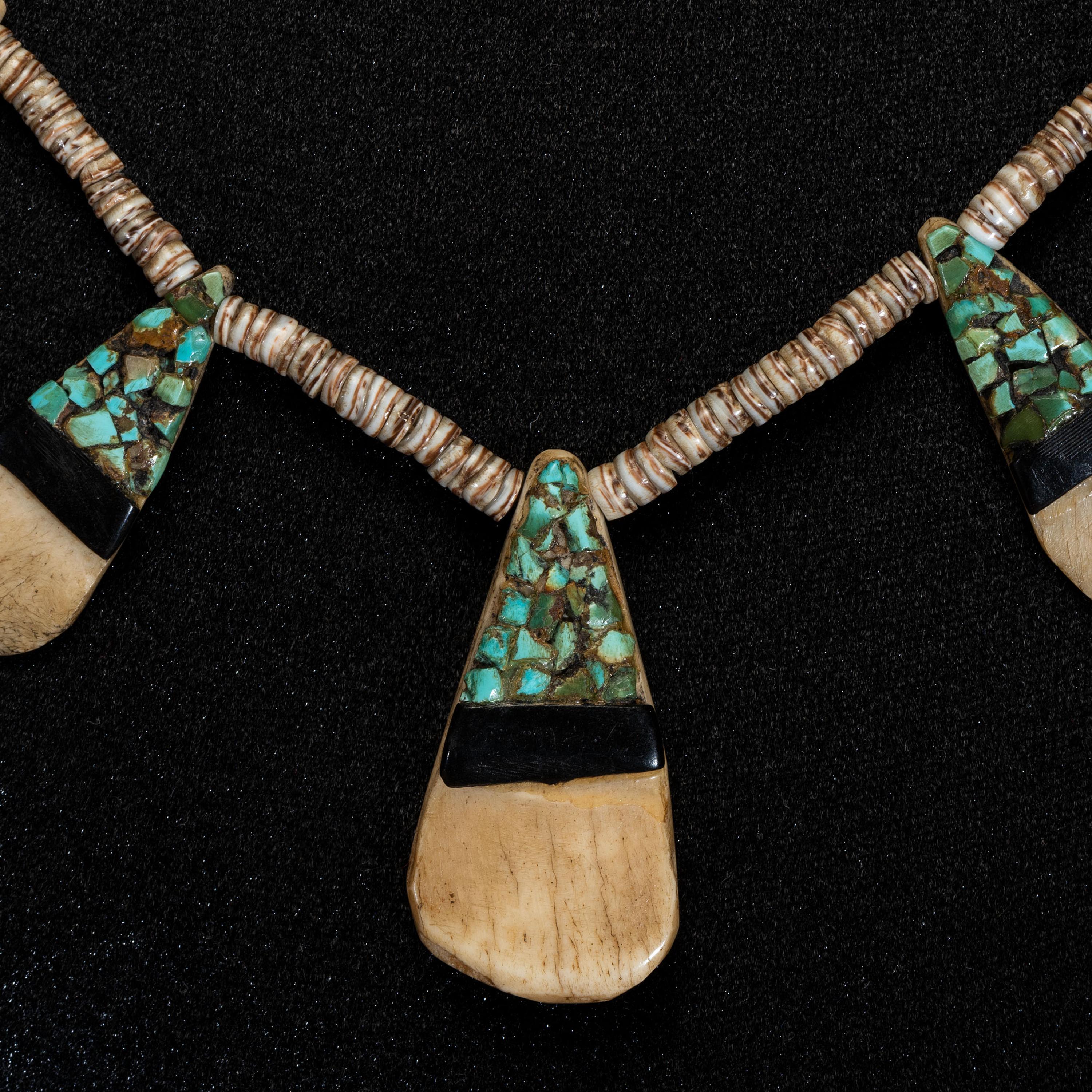 Kewa Depression Era Necklaces, Pair