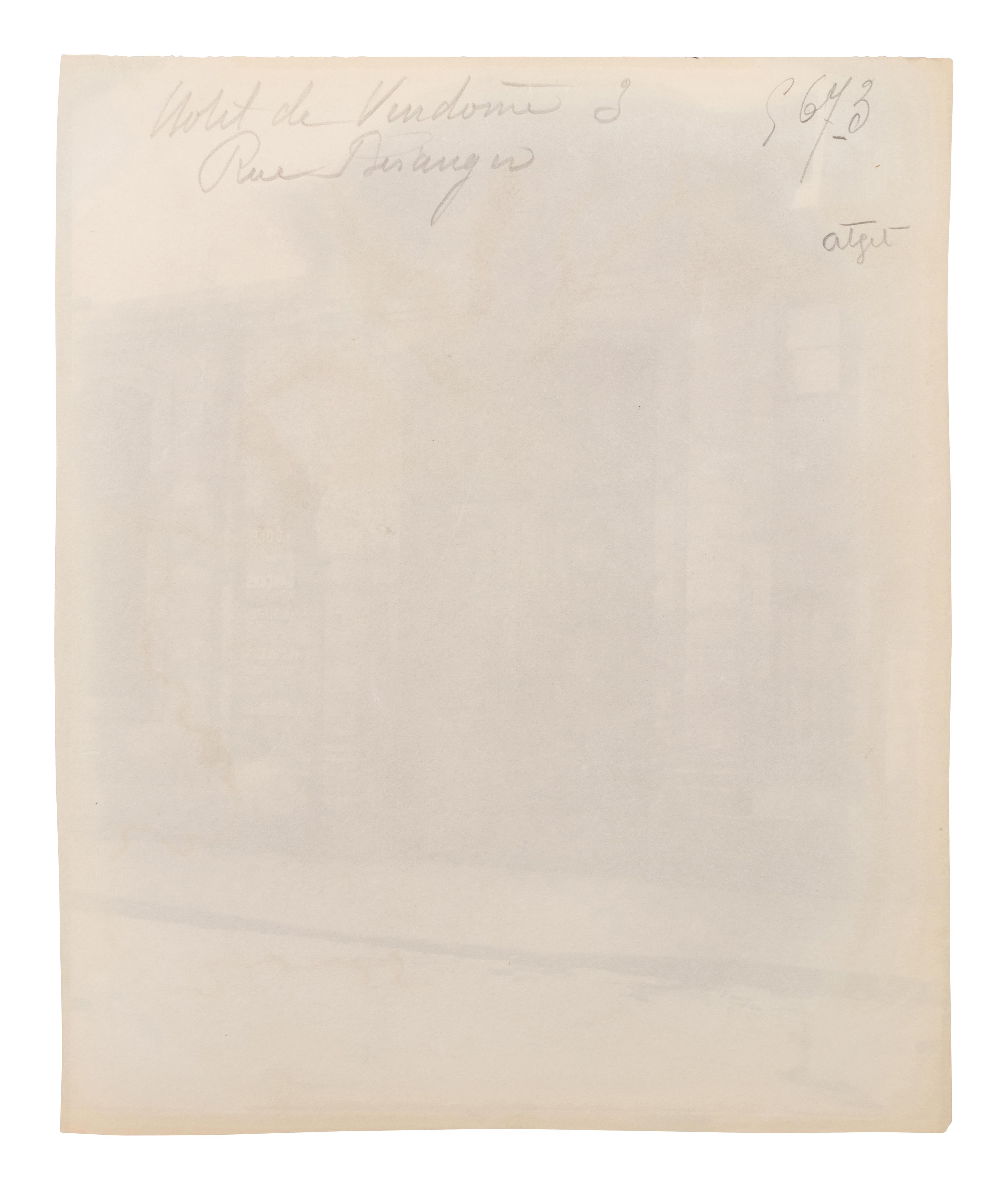 A group of five photographs ( Auberge du Compas d'Or, rue Montorgueil; Façade Saint-Lazare, faubourg Saint-Denis 107; Folie Thoinard, 9 rue Coq-Héron; Hôtel d'Imbercourt, 15 rue de l'Universite; Hôtel de Vendôme, rue Béranger 3 )