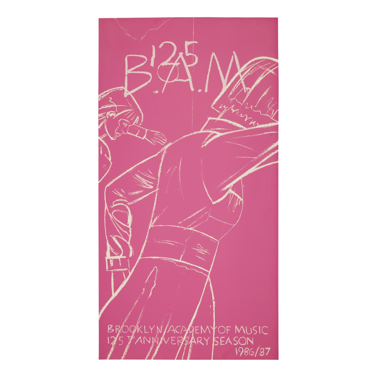 Alex Katz (American, b. 1927) — BAM 125 exhibition poster, 1986