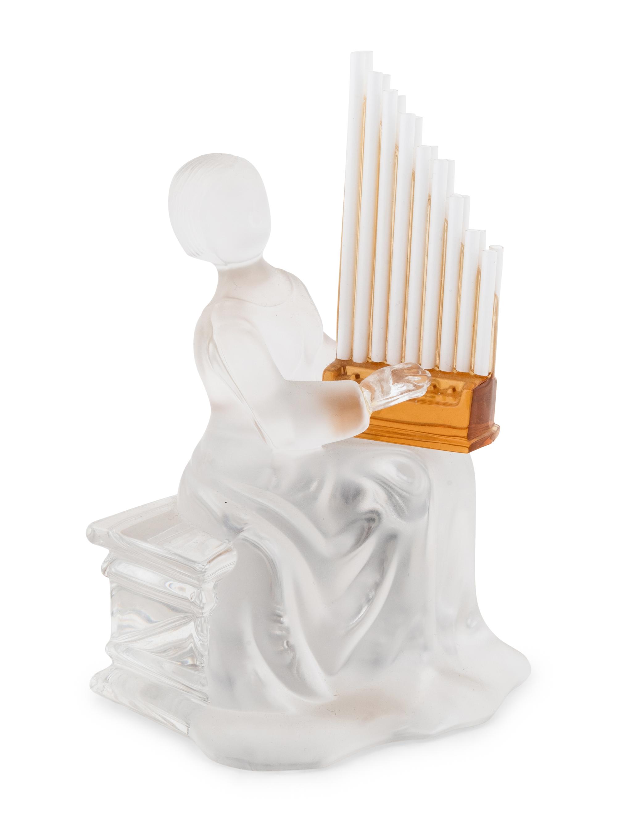A Set of Seven Saint Louis Glass Musician Figures