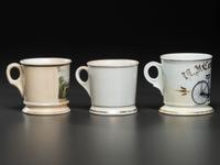 Three Bicycle Shaving Mugs