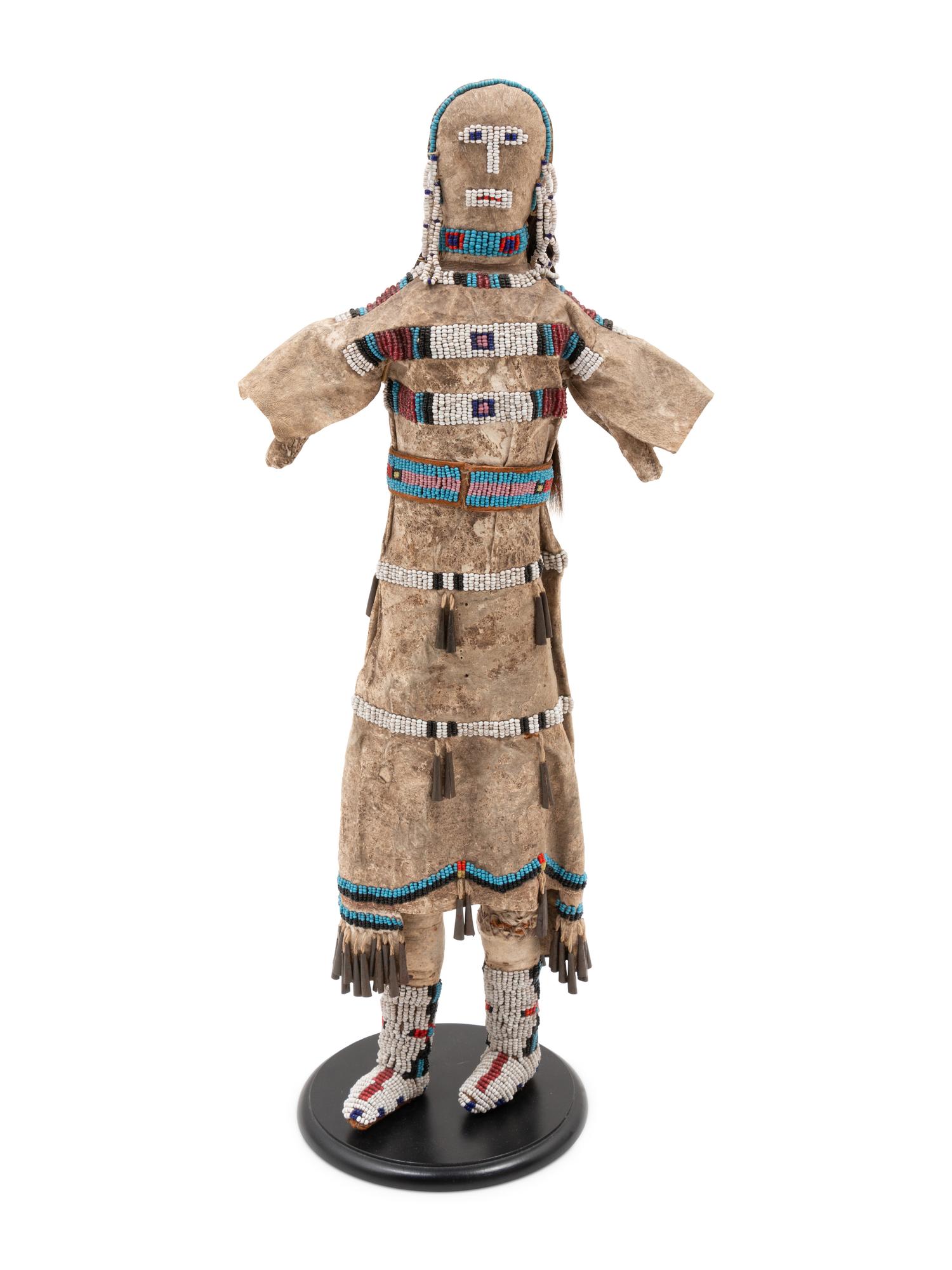 Northern Plains Beaded Hide Doll