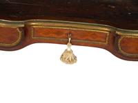 A Louis XV Style Gilt Bronze Mounted Parquetry Bureau Plat