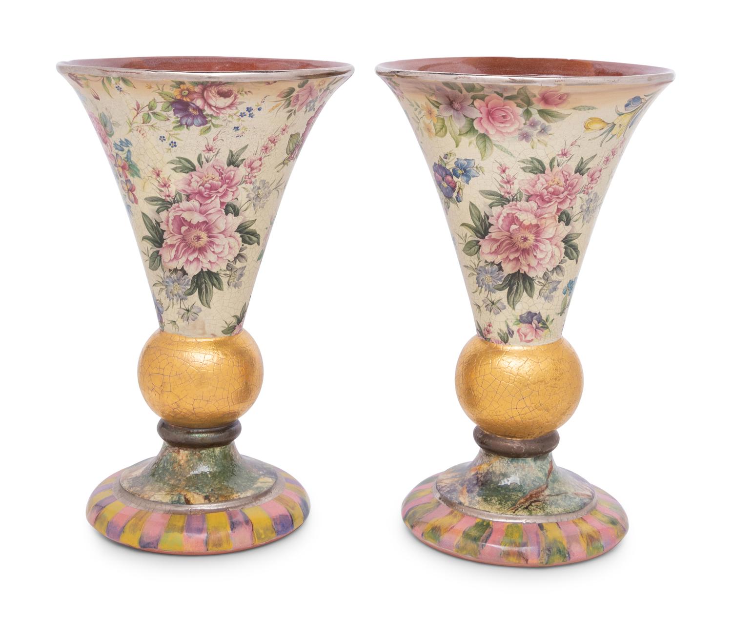 A Pair of Mackenzie-Childs Vases