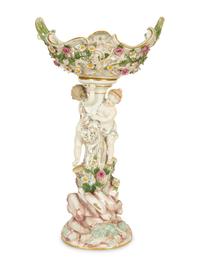 A Meissen Porcelain Figural Centerpiece — 19th Century