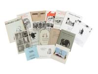 GOREY, Edward. A group of exhibition catalogues and announcements, checklists, and bookseller catalogues, including: