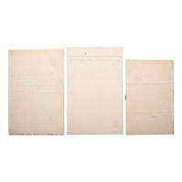 [ABOLITION] -- [WOMEN'S RIGHTS]. DICKINSON, Anna Elizabeth (1842-1932). A group of 3 autograph letters signed and CDV, comprising: