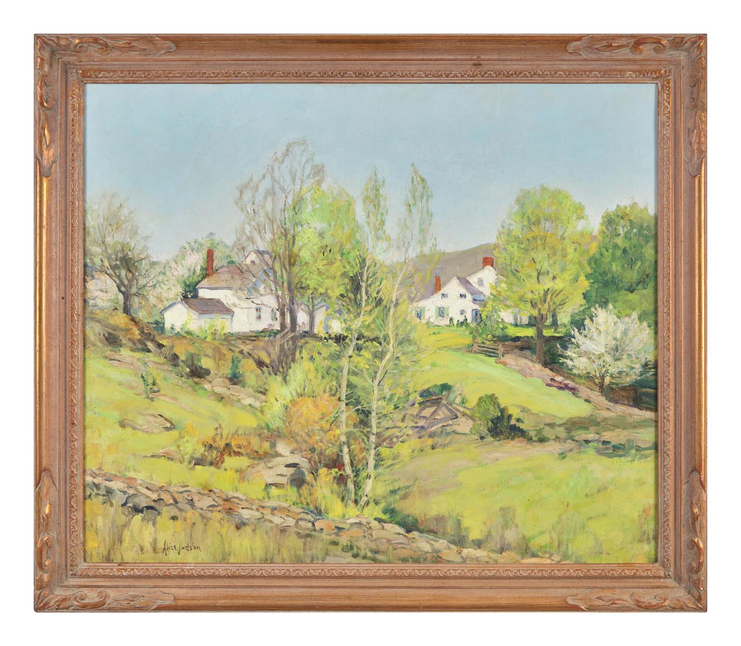 White Houses in a Summer Landscape