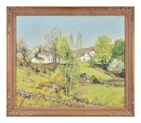 White Houses in a Summer Landscape