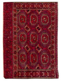 A Yomud Wool Bag Facing 49 x 32 inches. — 20TH CENTURY