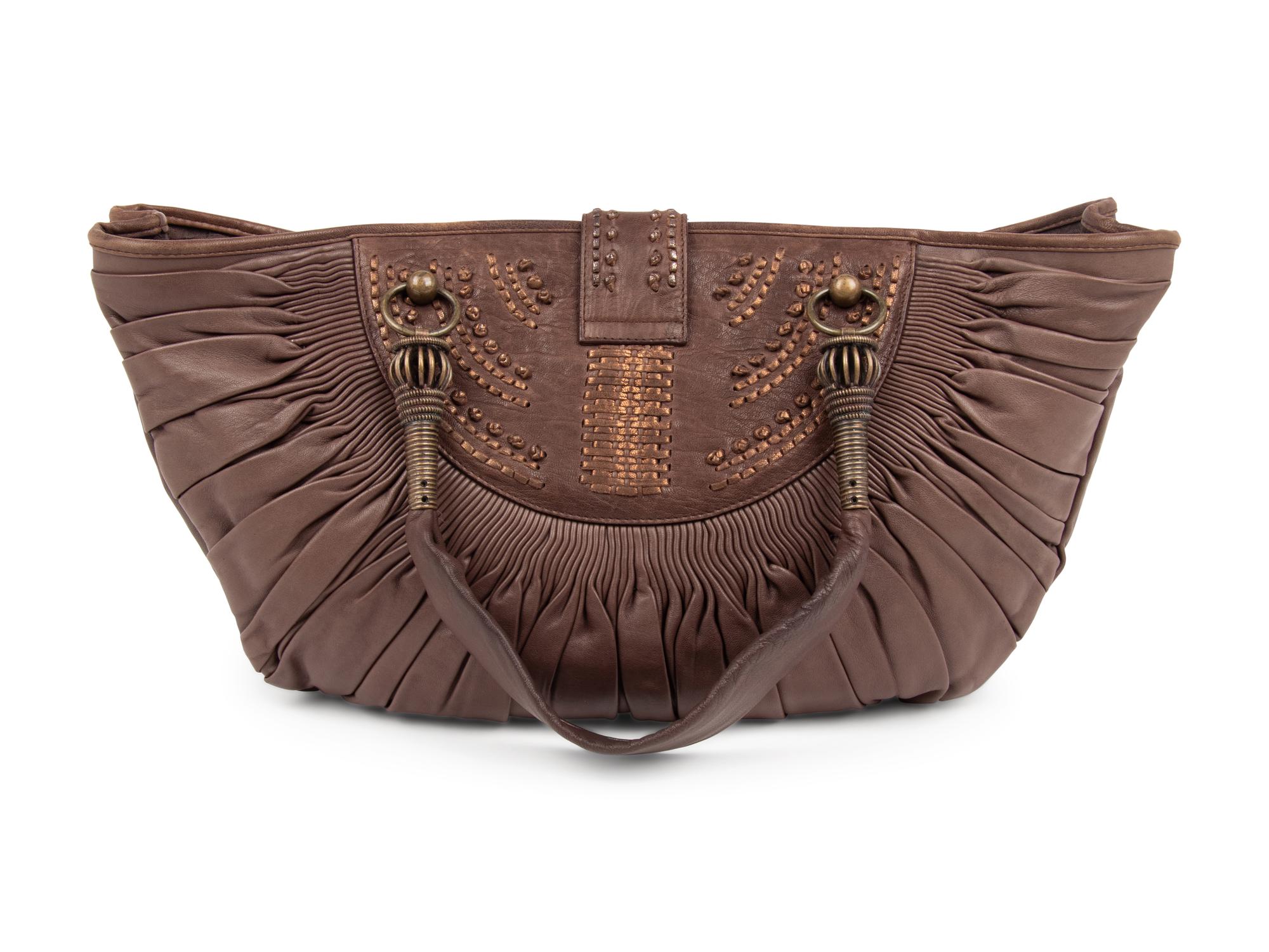 Christian Dior Brown Leather Hobo Bag, 1990-2000s