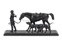 An English Bronze Figural Group