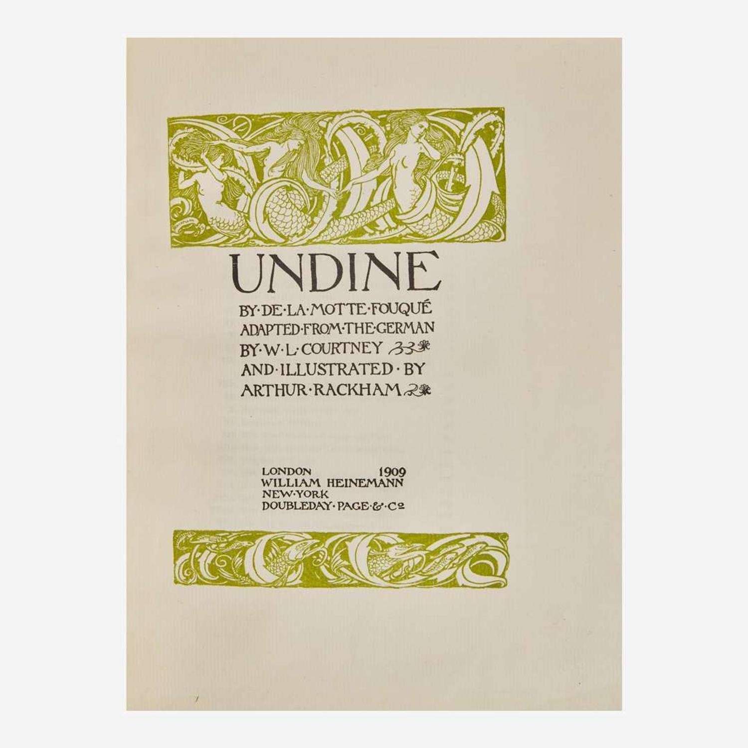 [Children's & Illustrated] [Rackham, Arthur] Fouque, Friedrich de la Motte Undine