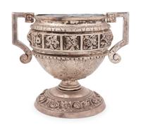 A Neoclassical Silvered Bronze Jardinière