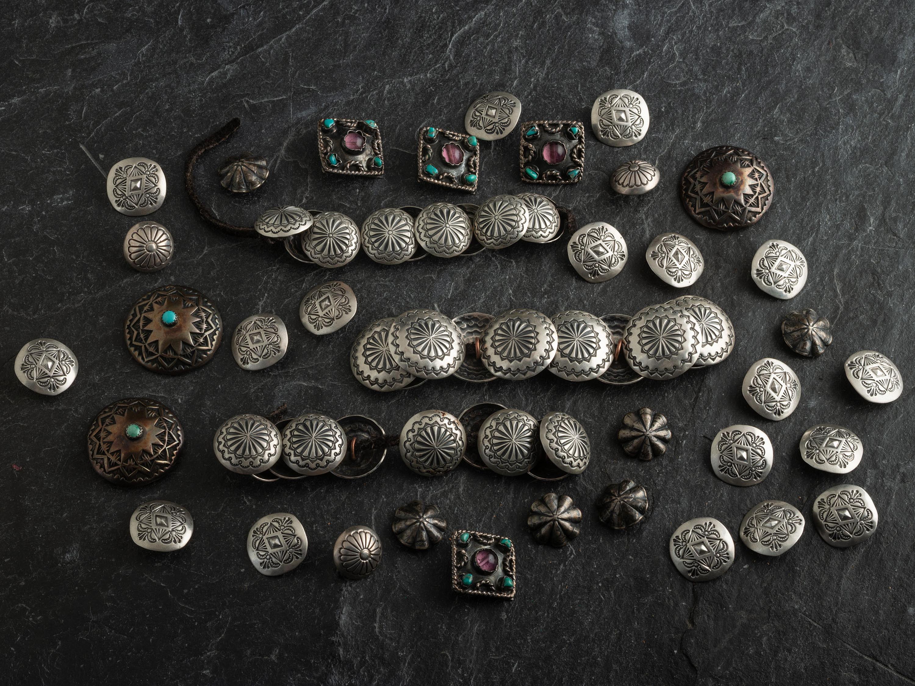 Southwestern Silver Buttons