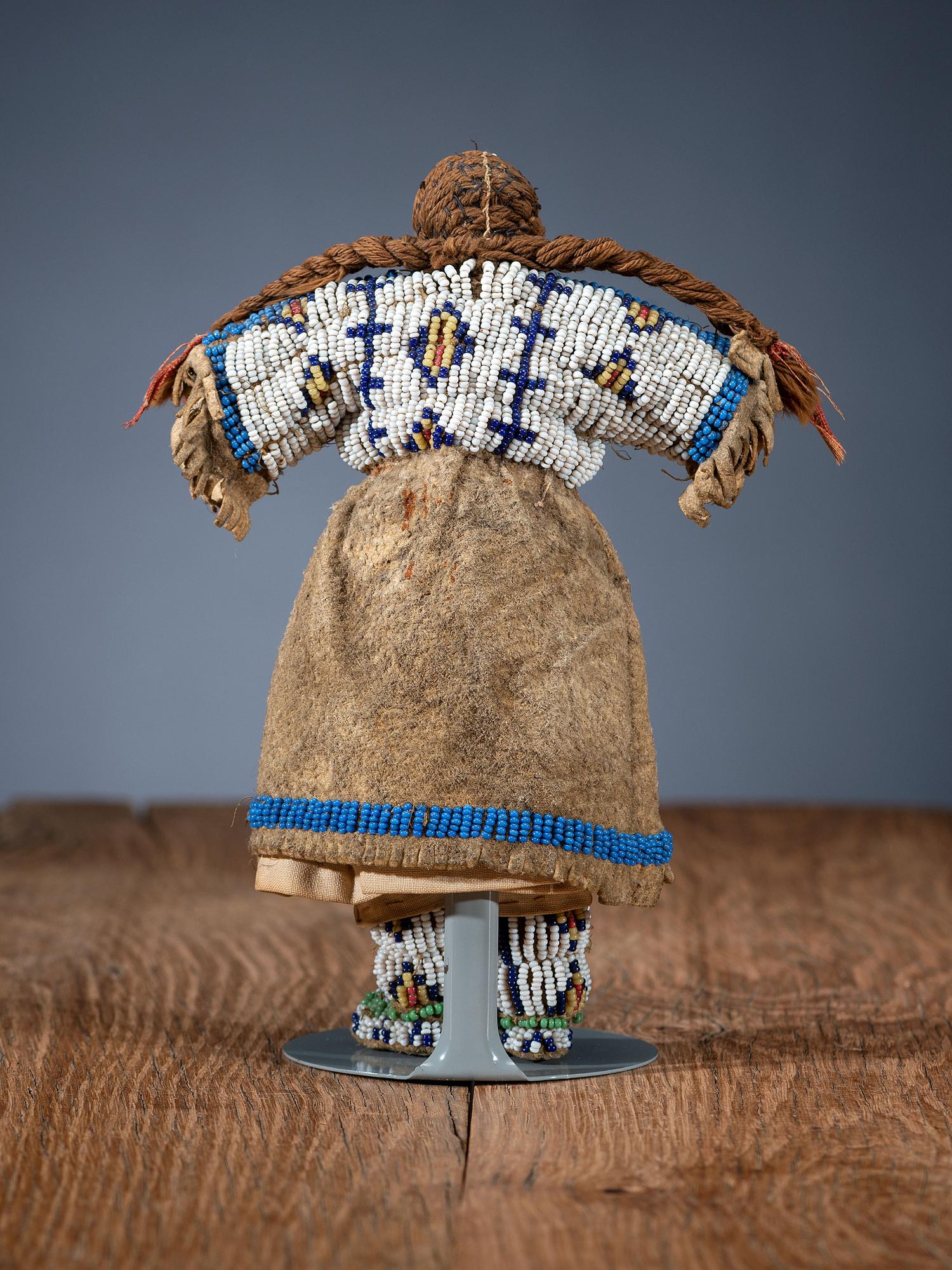 Sioux Beaded Hide Doll