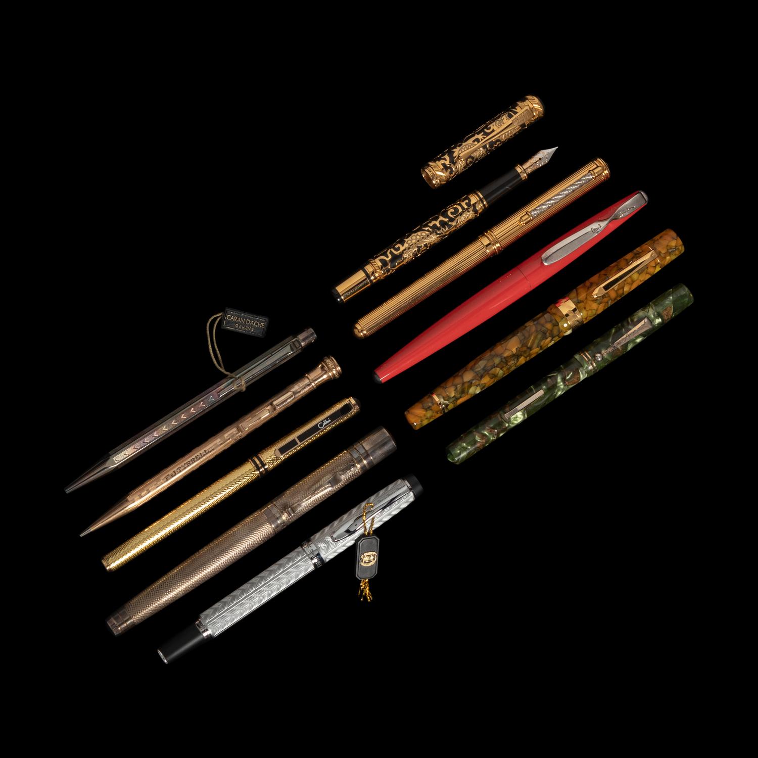 A Collection of Ten Writing Instruments