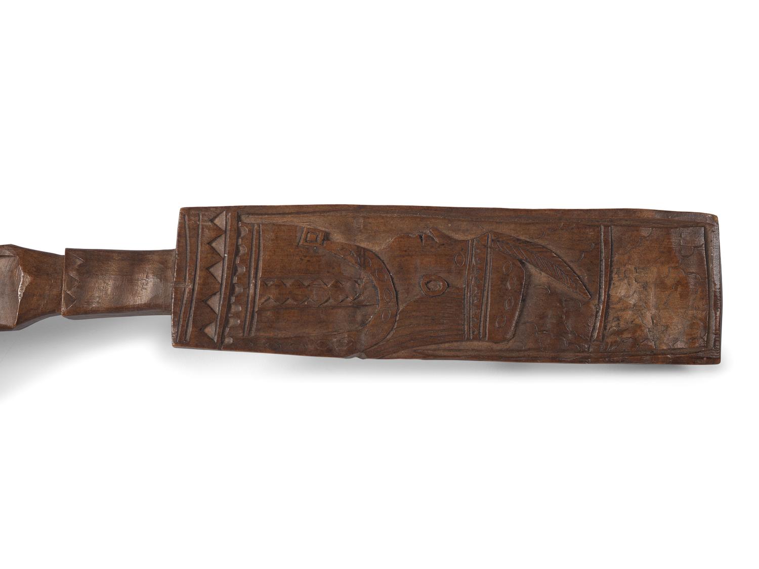 Abnaki Carved Wood Spoon