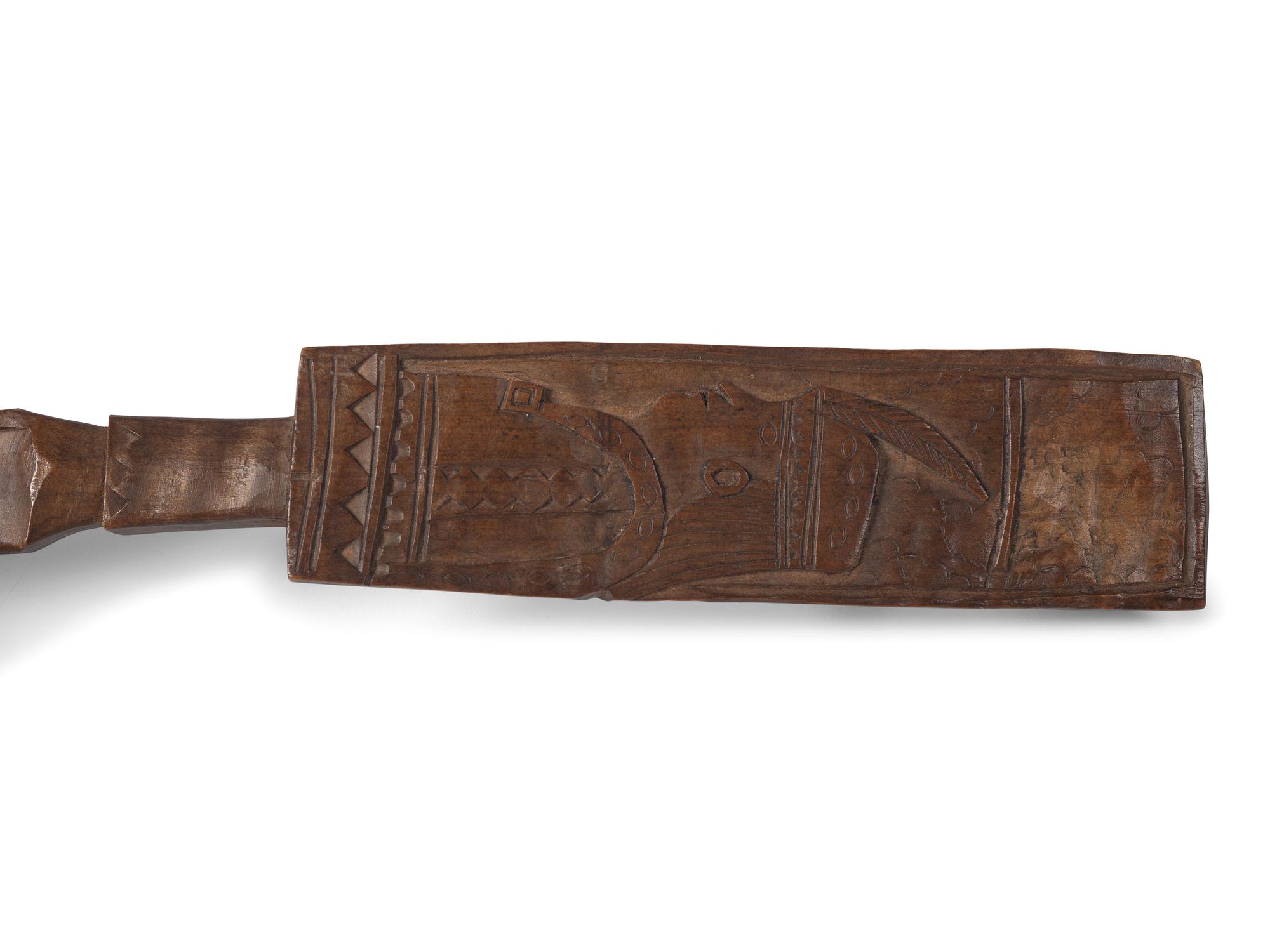 Abnaki Carved Wood Spoon