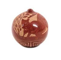 Grace Medicine Flower (b.1938), Santa Clara Height 2 1/2 x diameter 2 1/2 inches.