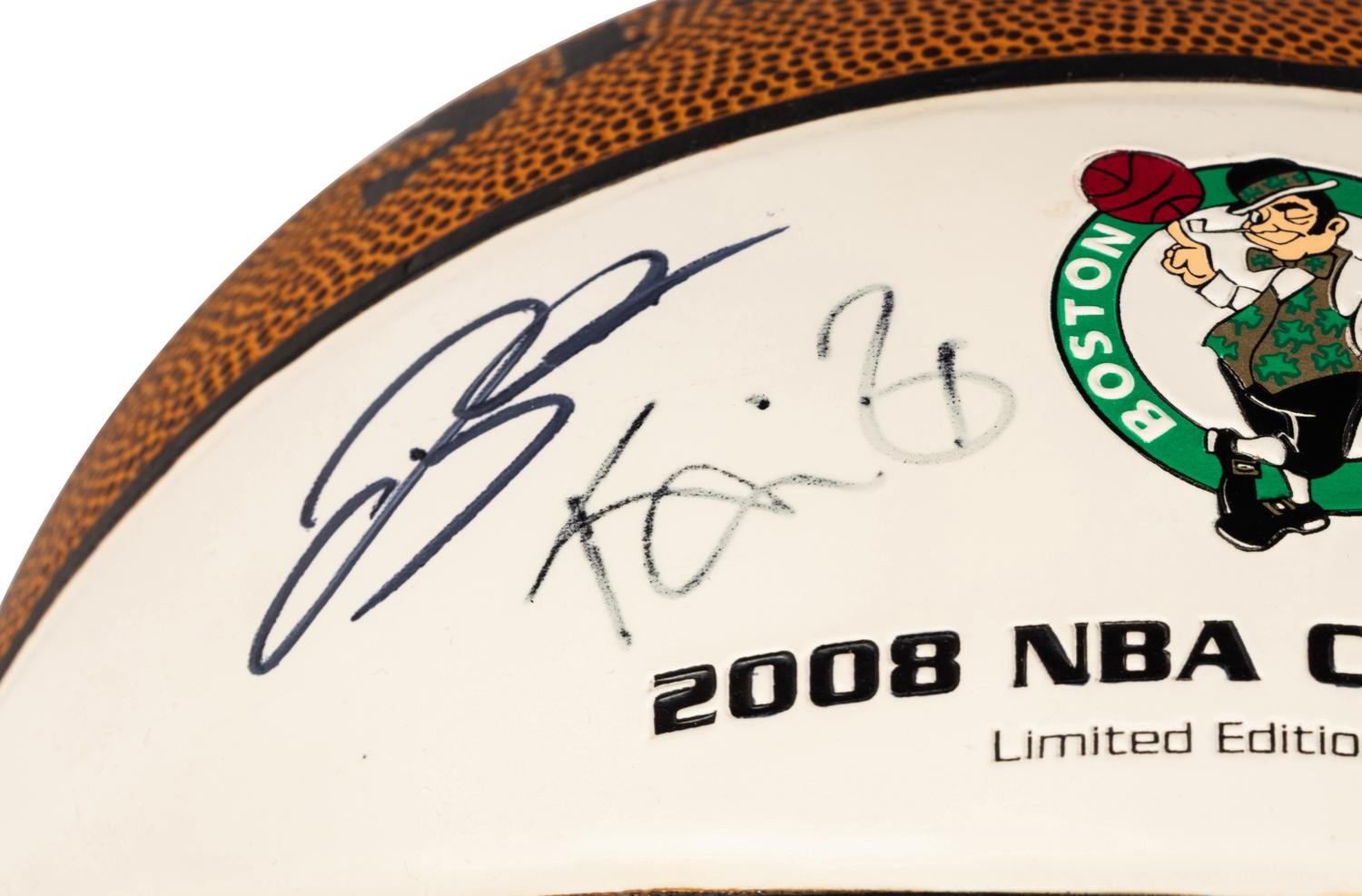 A Boston Celtics Big Three (Ray Allen, Kevin Garnett, and Paul Pierce) Signed Autograph Basketball