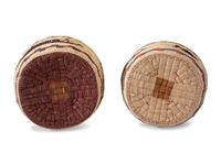 Polychrome Lidded Baskets