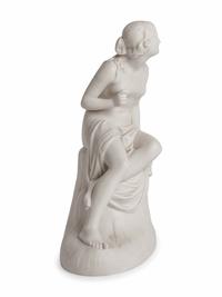 A Copeland Parianware Figure of Seated Venus