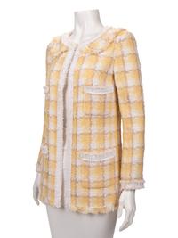 Chanel Wool Plaid Tweed Jacket, 1990-2000s