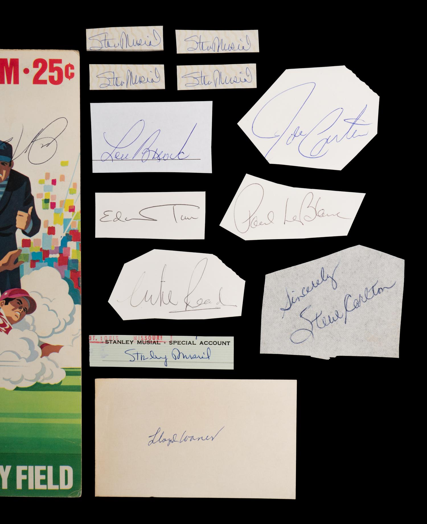 A Large Signed Autograph Collection of Baseball Hall of Famers and Notables