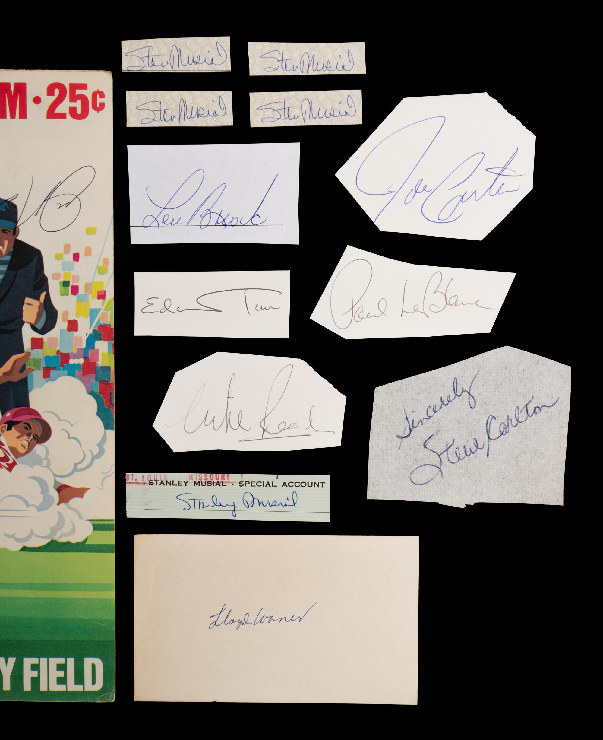 A Large Signed Autograph Collection of Baseball Hall of Famers and Notables