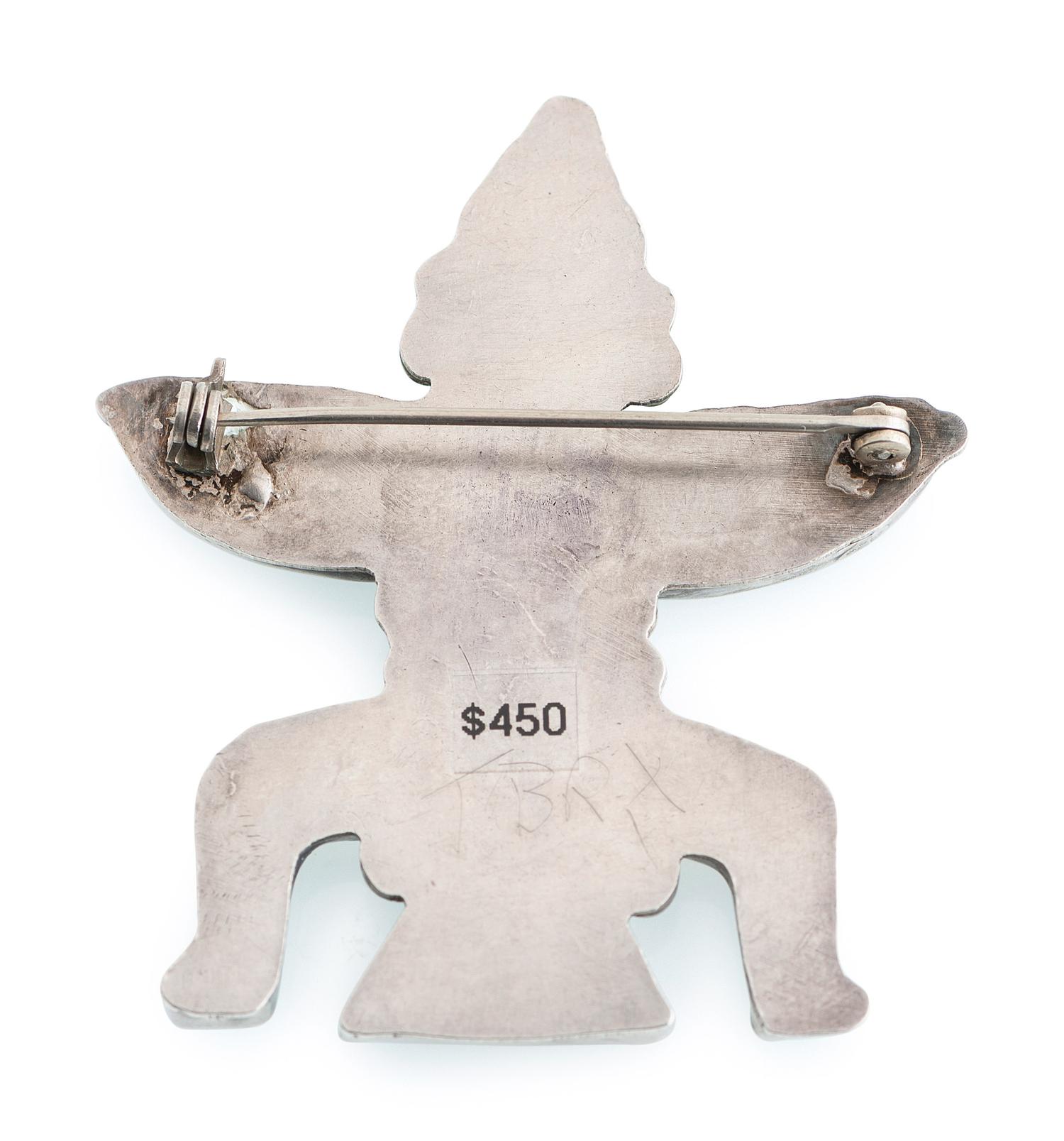 Zuni Silver Knifewing Pin / Brooch