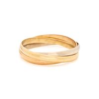 TRICOLOR GOLD BANGLE BRACELET