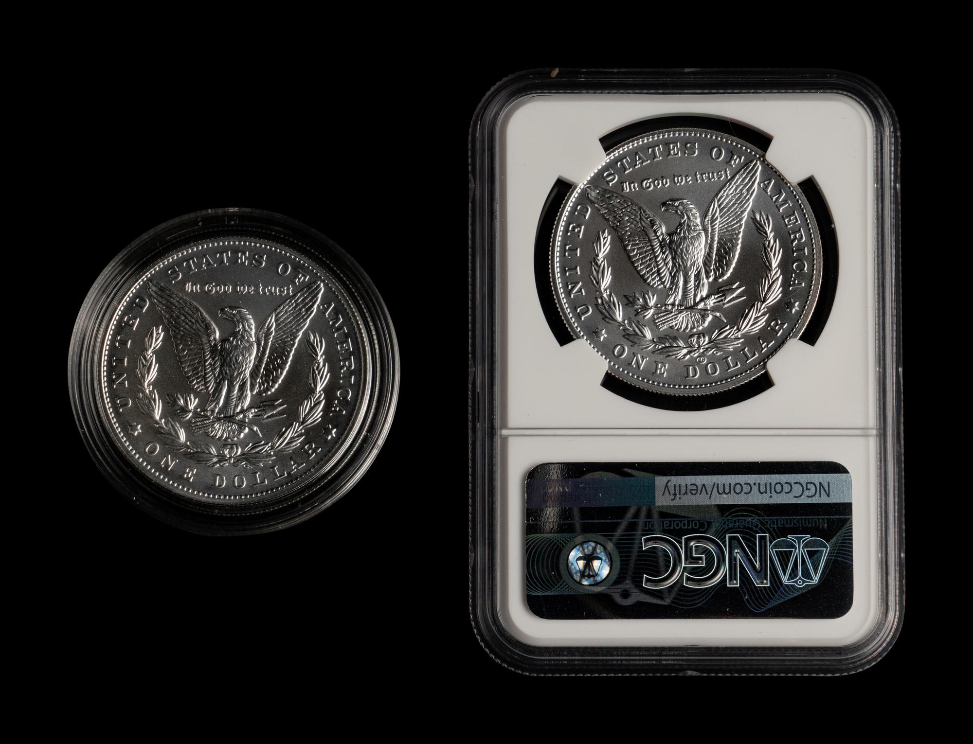 A Collection of Eighty-One Morgan Commemorative $1 Mint and Proof Coins