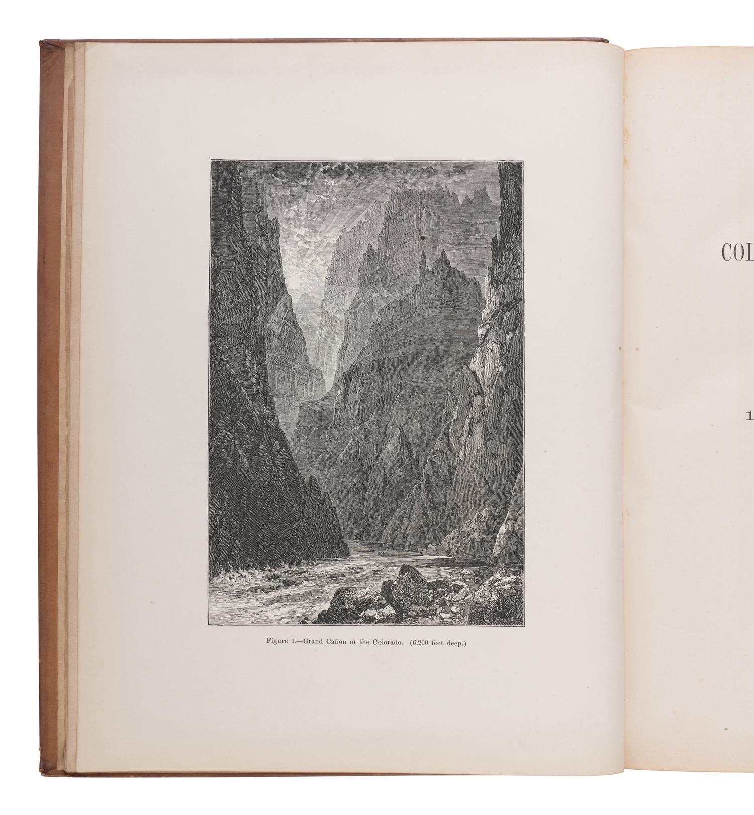 [AMERICANA]. POWELL, John Wesley (1834-1902). Exploration of the Colorado River of the West and Its Tributaries... Washington, D.C.: Government Printing Office, 1875.