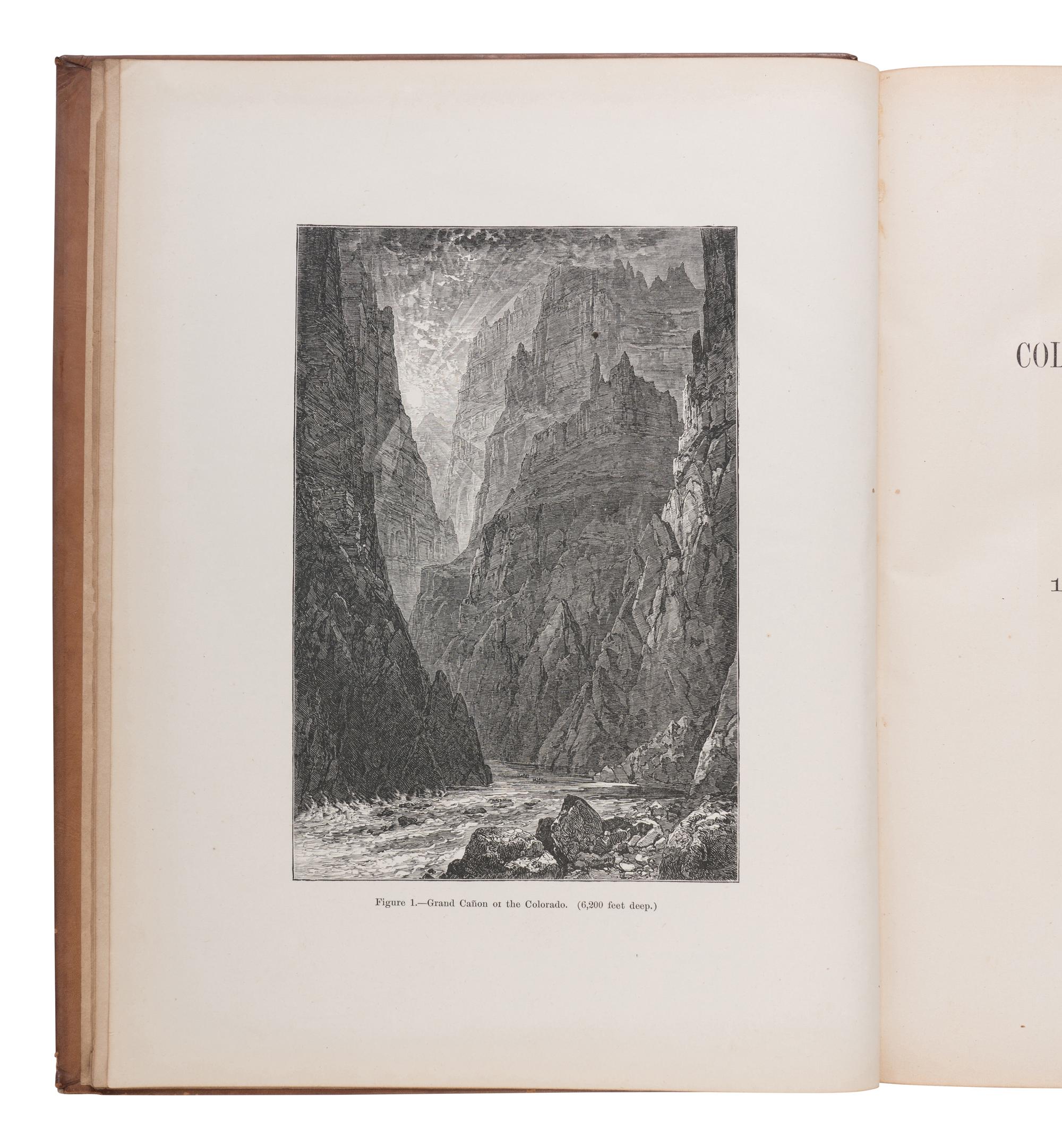 [AMERICANA]. POWELL, John Wesley (1834-1902). Exploration of the Colorado River of the West and Its Tributaries... Washington, D.C.: Government Printing Office, 1875.