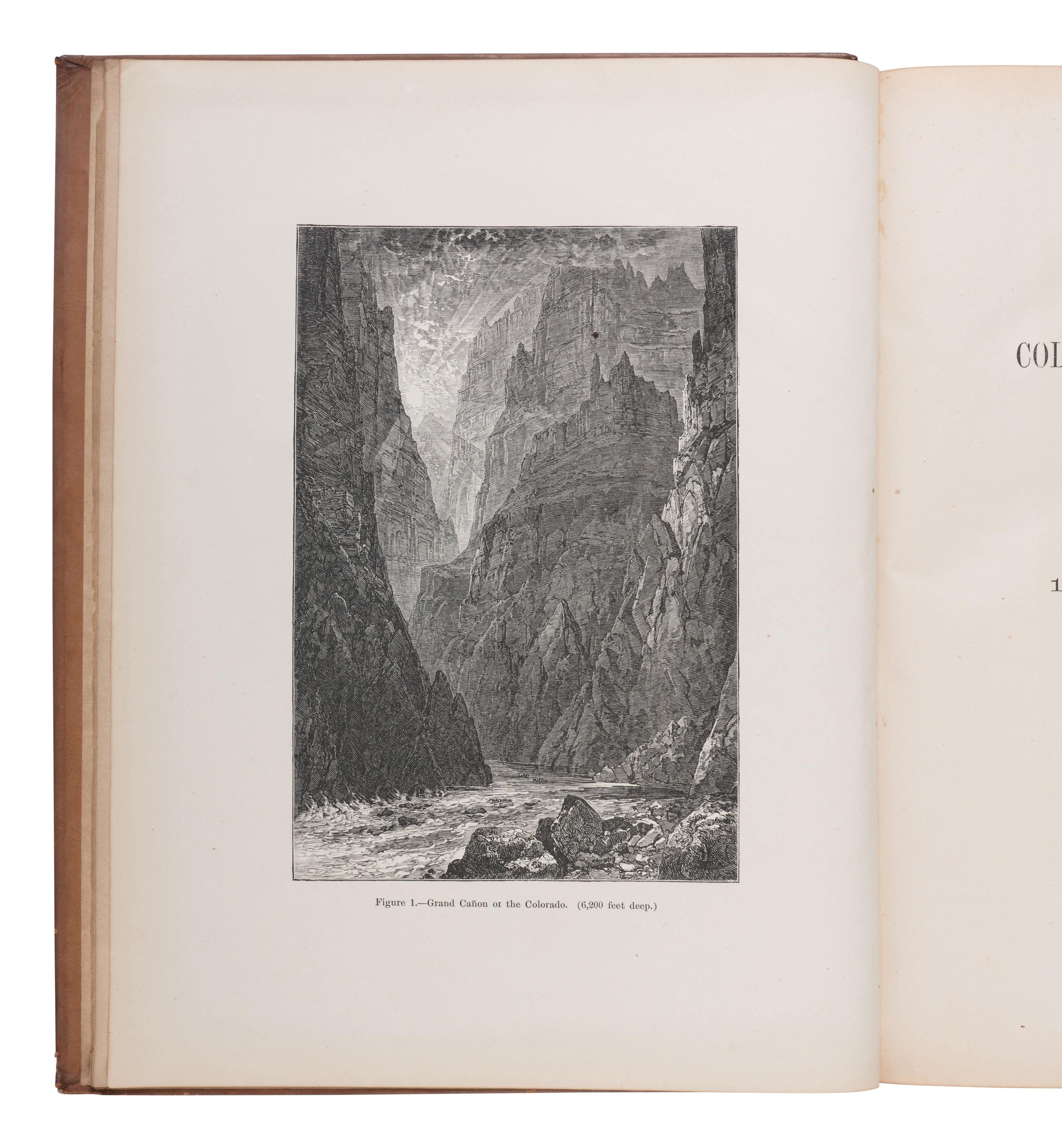 [AMERICANA]. POWELL, John Wesley (1834-1902). Exploration of the Colorado River of the West and Its Tributaries... Washington, D.C.: Government Printing Office, 1875.