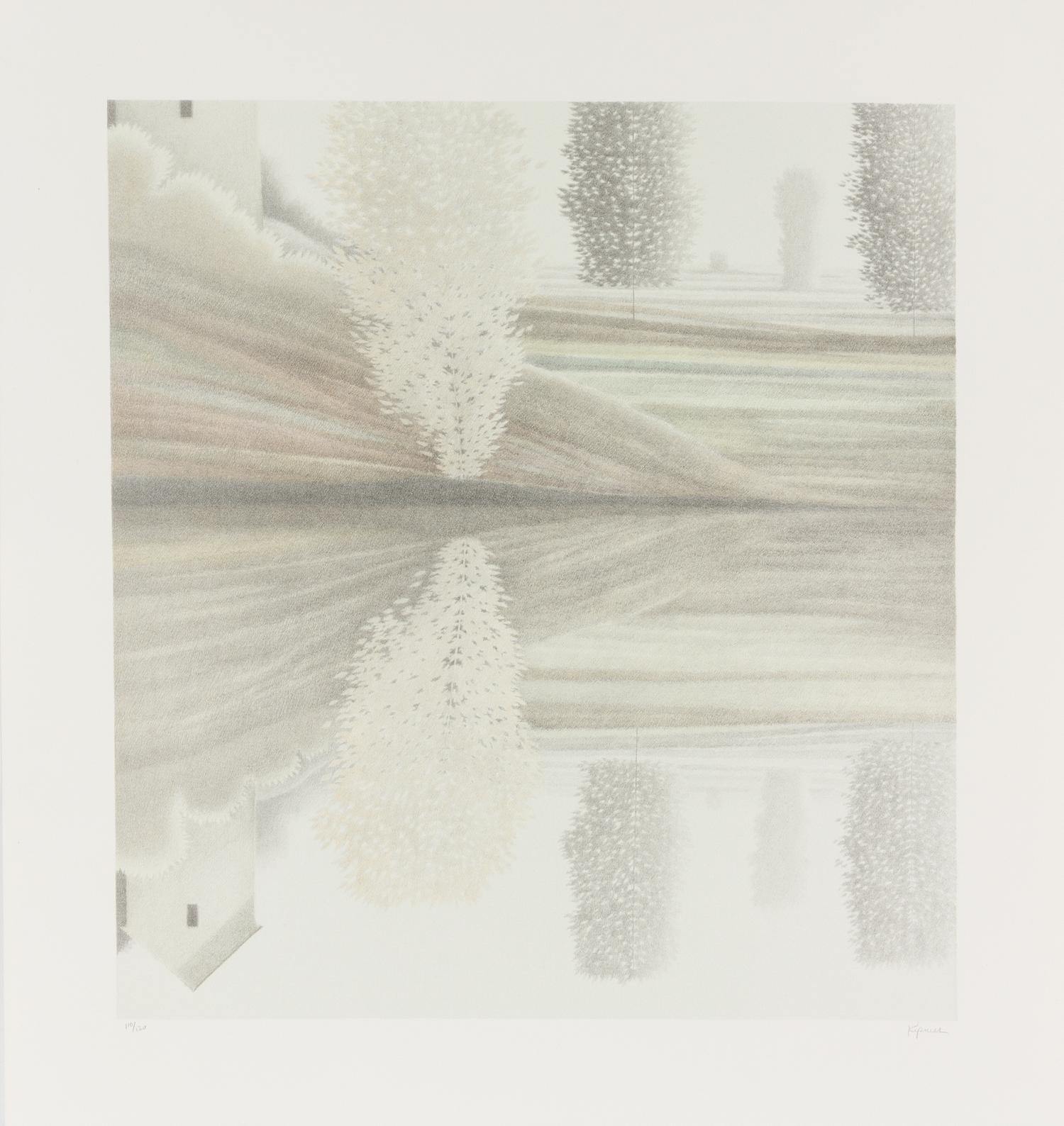 Robert Kipniss, (American, b. 1931), Reflection of a Pole Tree