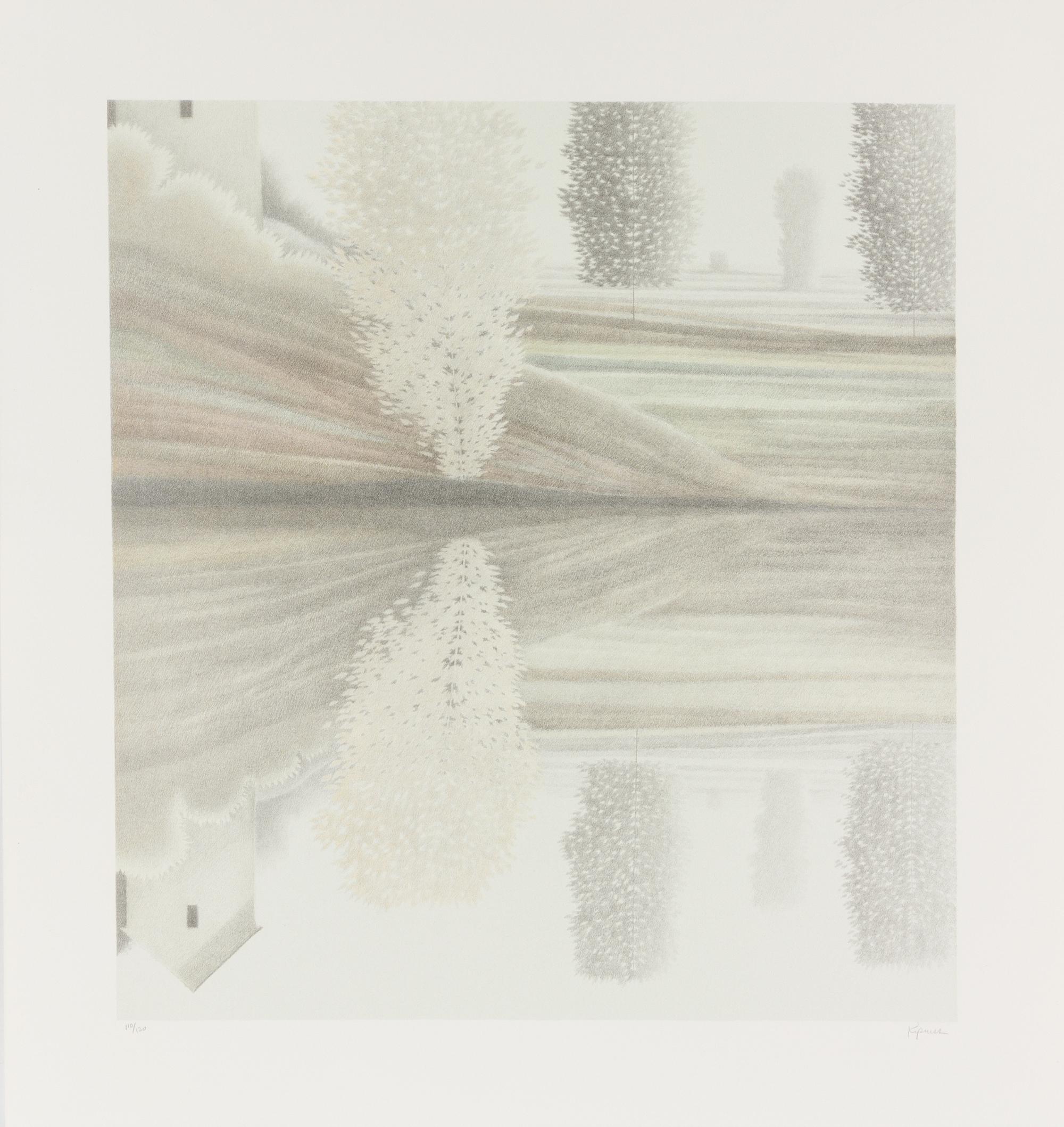 Robert Kipniss, (American, b. 1931), Reflection of a Pole Tree