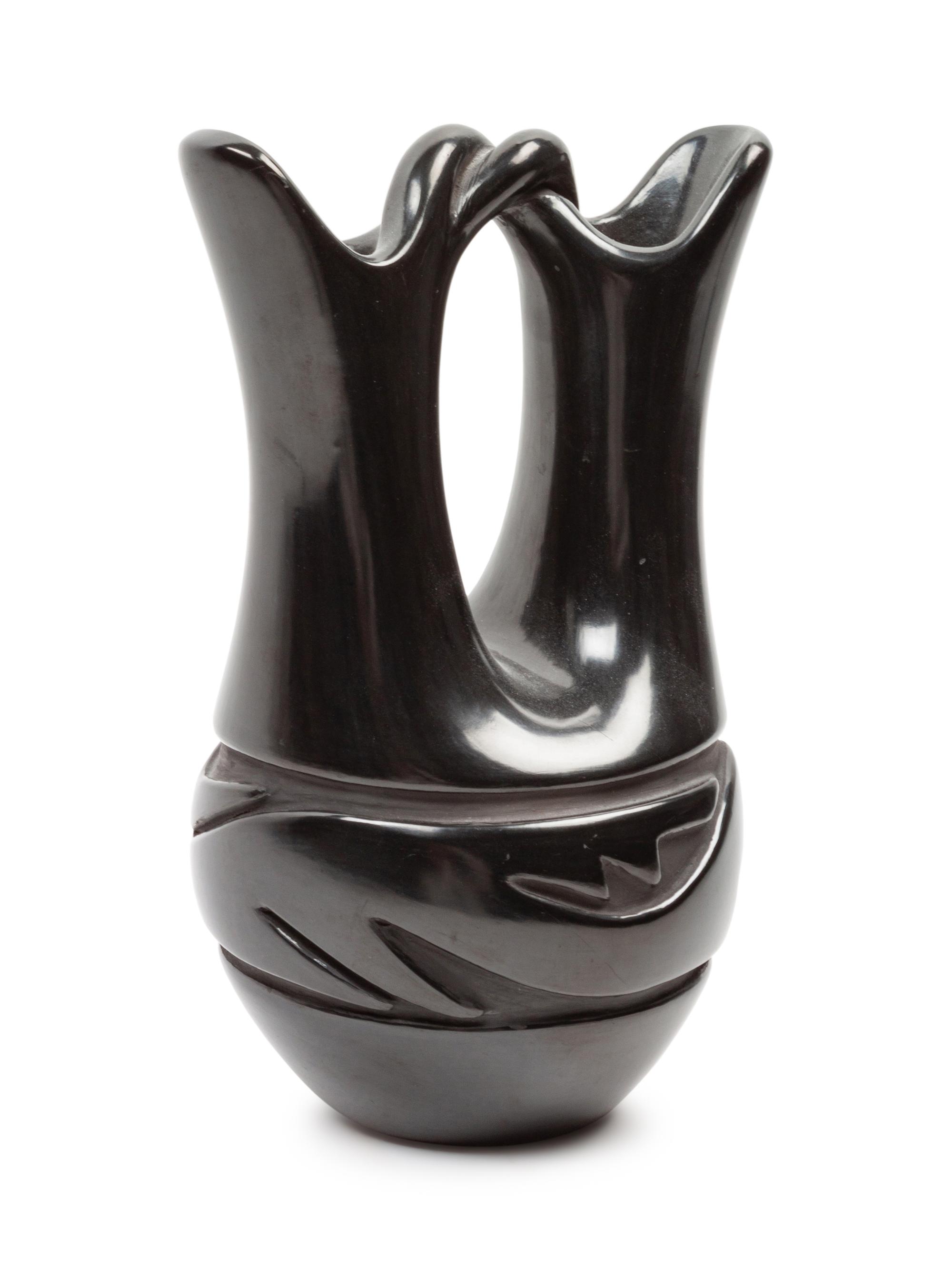 Blackware Wedding Vase