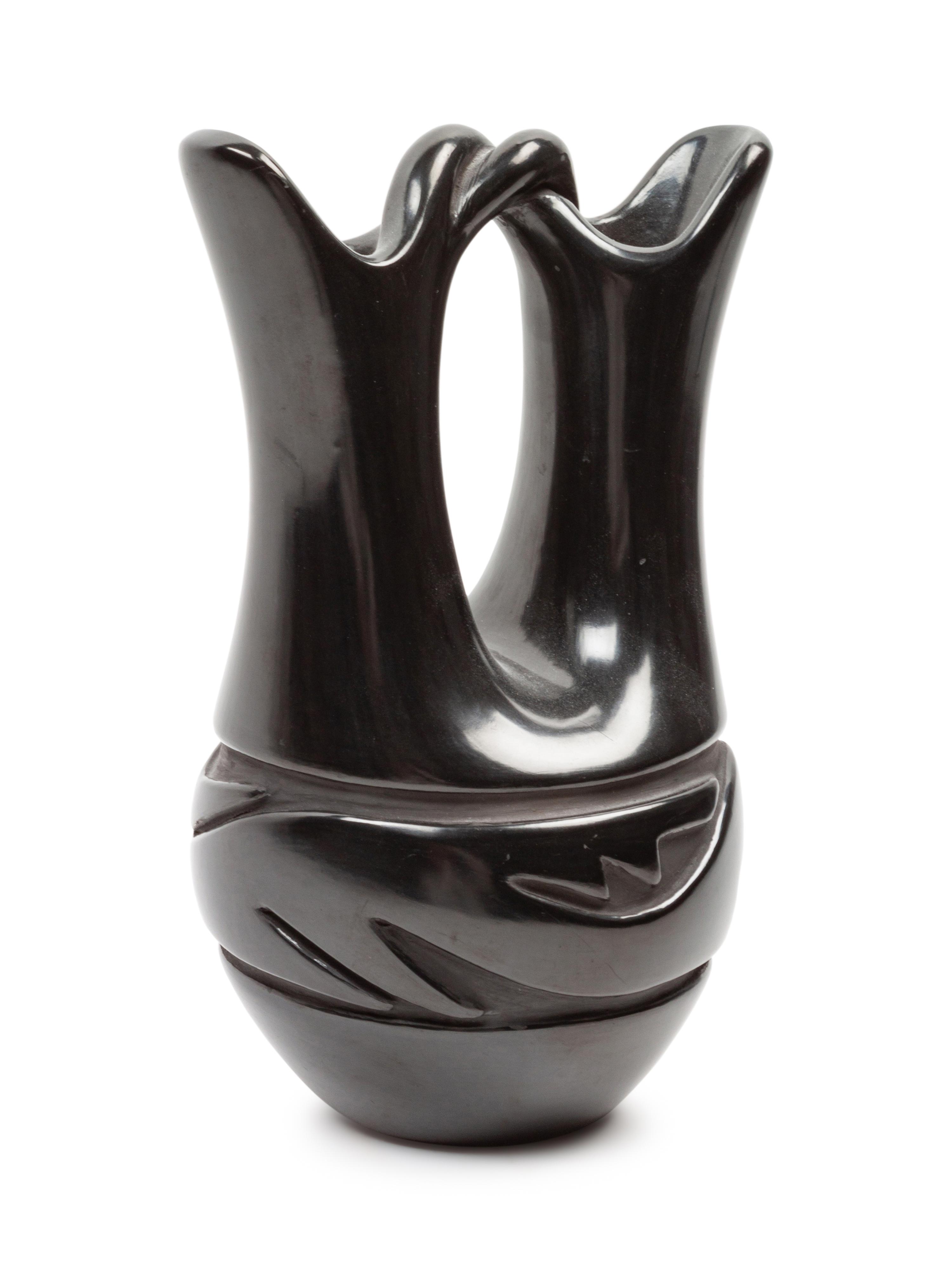 Blackware Wedding Vase