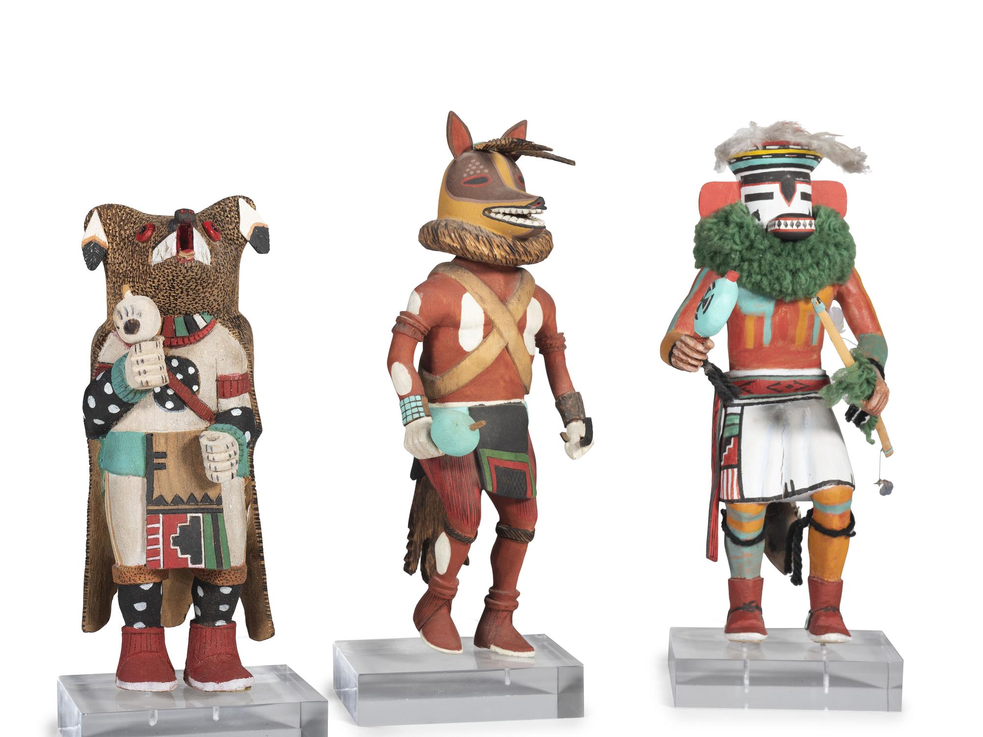 Collection of Hopi Katsina Dolls