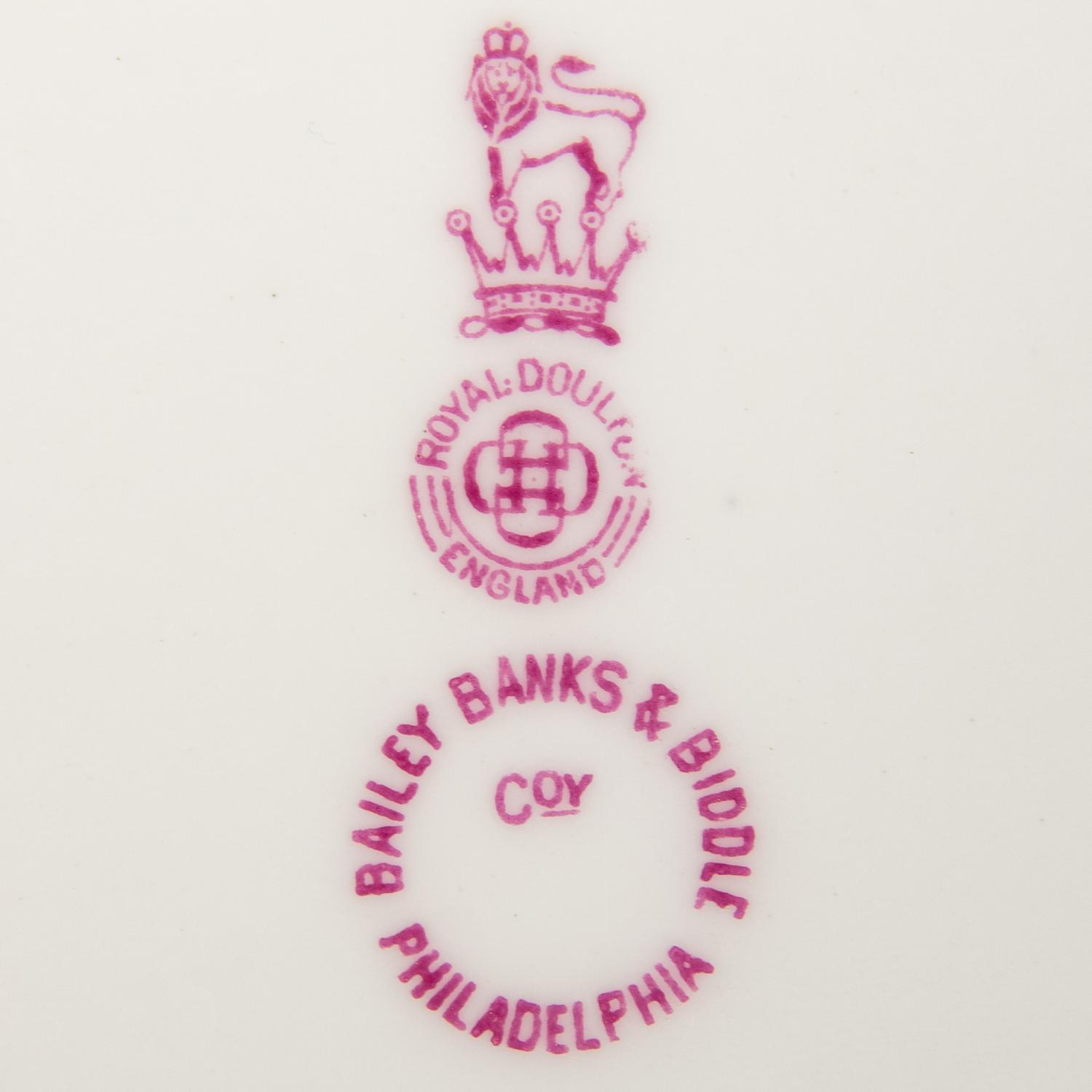 A Set of Thirteen Royal Doulton Porcelain Cabinet Plates