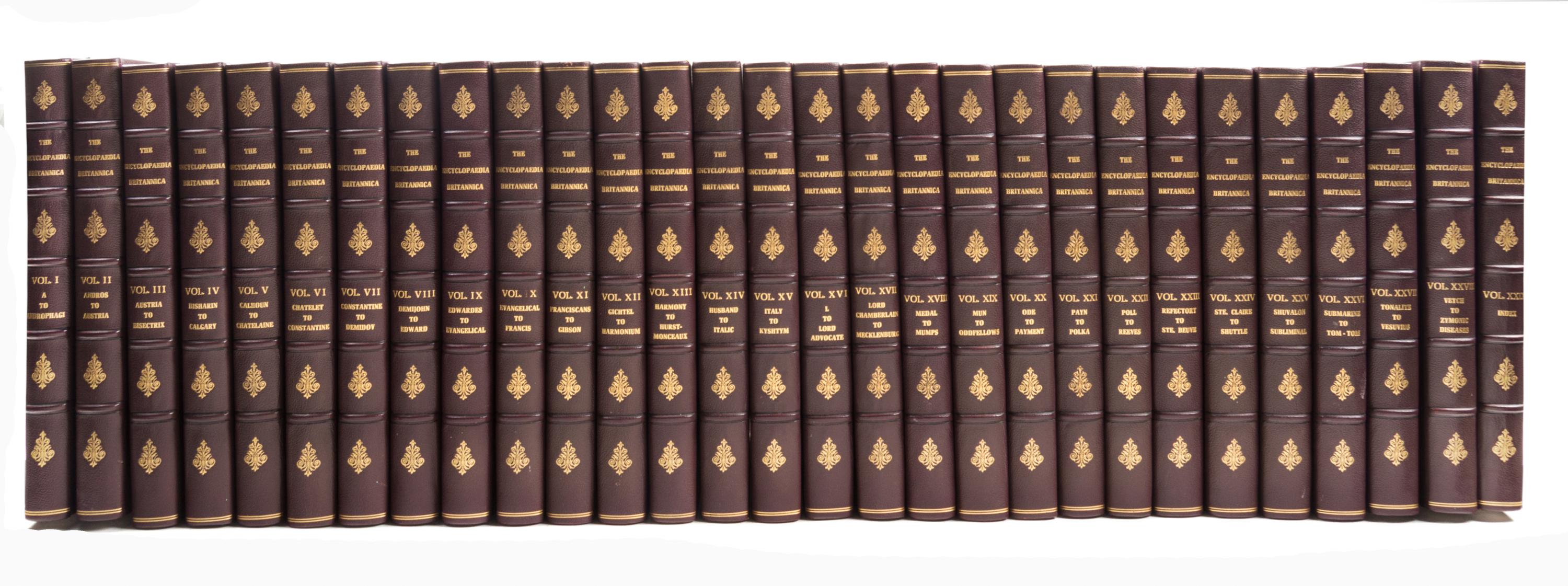 ENCYCLOPEDIA BRITANNICA. Cambridge, 1910-1911. 29 vols. Eleventh ed.