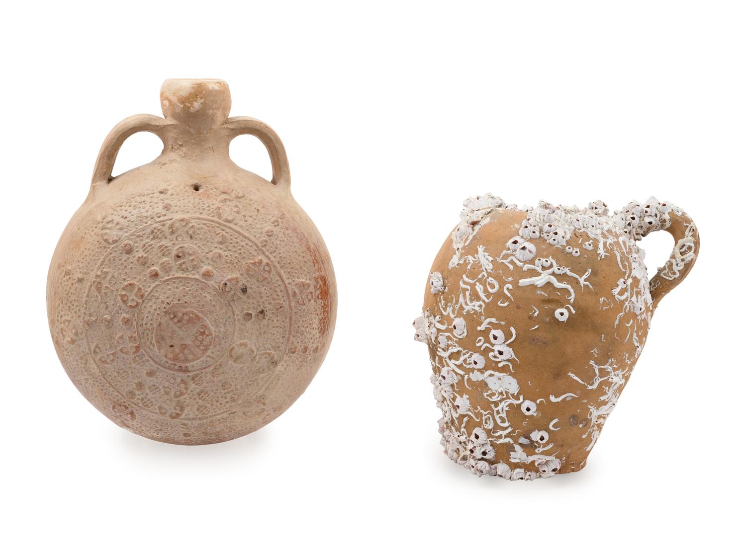 Two Holy Land Pottery Vessels