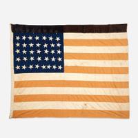 A 44/13 Star American National Flag commemorating Wyoming statehood Kansas, circa 1890