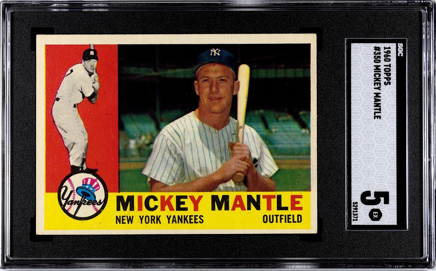 A Group of 1960 Topps Mickey Mantle Baseball Cards